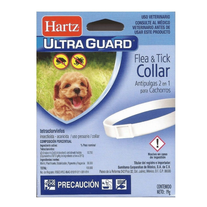 Collar Antipulgas 2 en 1 para Perro Cachorro Adulto - Hartz Ultra Guard, Salud, Hartz, Mister Mascotas Collar Antipulgas 2 en 1 para Perro Cachorro Adulto - Hartz Ultra Guard, Salud, Hartz, Mister Mascotas